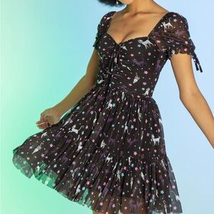 NWT BlackMilk x Sailor Moon Luna & Artemis Tea Party black dress